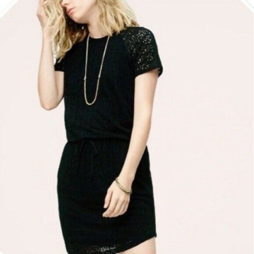 Lou & Grey Loft Women‎ Dress Size XS Black Lace Min
